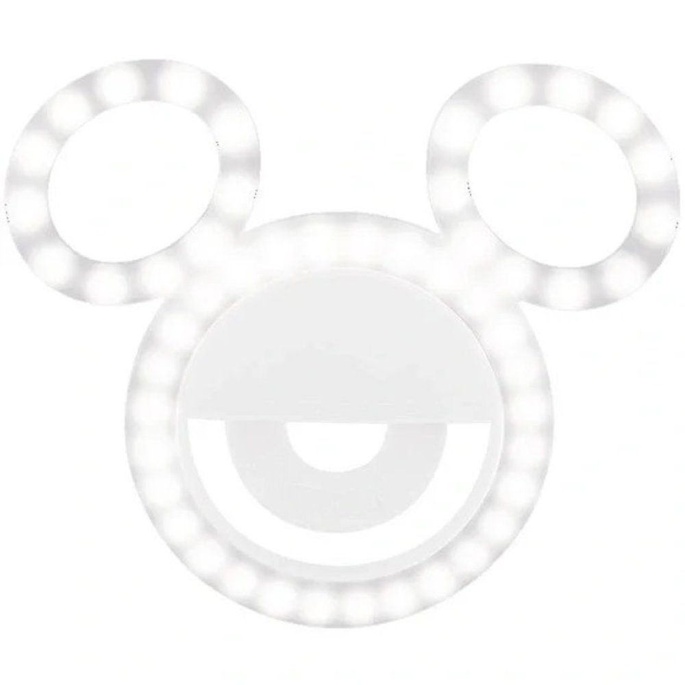 New in box Disney Mickey Selfie Ring Adjustable Light White - Picture 2 of 5